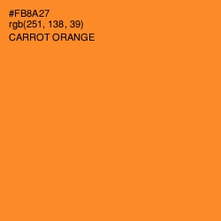 #FB8A27 - Carrot Orange Color Image