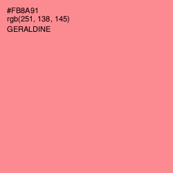 #FB8A91 - Geraldine Color Image