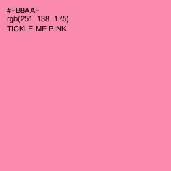 #FB8AAF - Tickle Me Pink Color Image