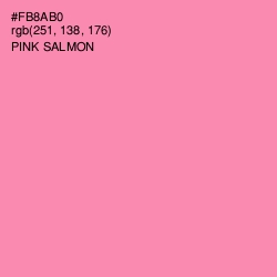 #FB8AB0 - Pink Salmon Color Image