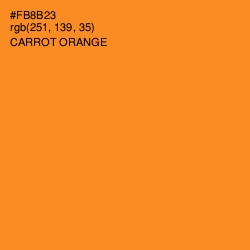 #FB8B23 - Carrot Orange Color Image
