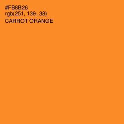 #FB8B26 - Carrot Orange Color Image