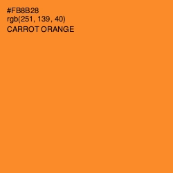 #FB8B28 - Carrot Orange Color Image