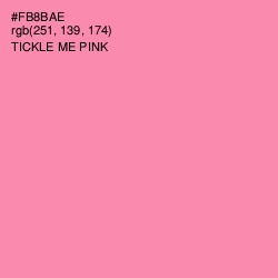 #FB8BAE - Tickle Me Pink Color Image