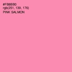#FB8BB0 - Pink Salmon Color Image