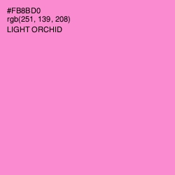 #FB8BD0 - Light Orchid Color Image