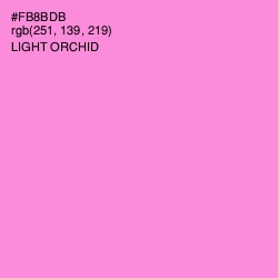 #FB8BDB - Light Orchid Color Image