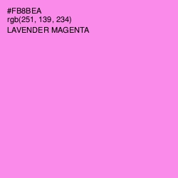 #FB8BEA - Lavender Magenta Color Image