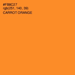 #FB8C27 - Carrot Orange Color Image
