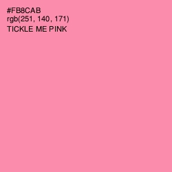 #FB8CAB - Tickle Me Pink Color Image