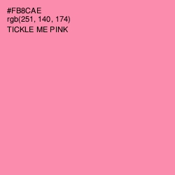 #FB8CAE - Tickle Me Pink Color Image