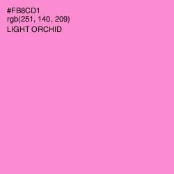 #FB8CD1 - Light Orchid Color Image