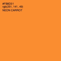 #FB8D31 - Neon Carrot Color Image