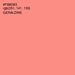 #FB8D85 - Geraldine Color Image