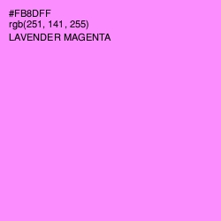 #FB8DFF - Lavender Magenta Color Image