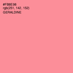 #FB8E98 - Geraldine Color Image