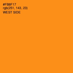 #FB8F17 - West Side Color Image