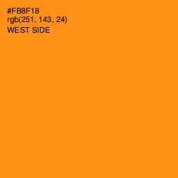#FB8F18 - West Side Color Image