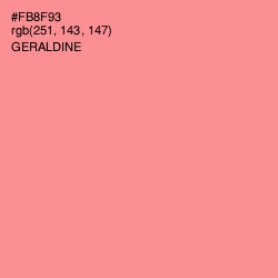 #FB8F93 - Geraldine Color Image