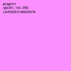 #FB8FFF - Lavender Magenta Color Image