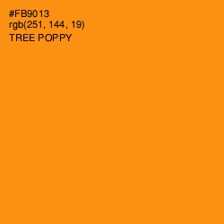 #FB9013 - Tree Poppy Color Image