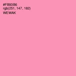 #FB93B6 - Wewak Color Image
