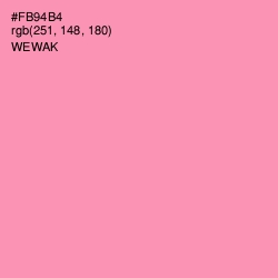 #FB94B4 - Wewak Color Image