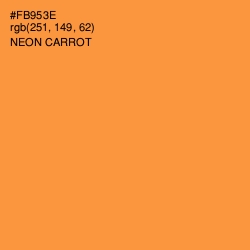 #FB953E - Neon Carrot Color Image