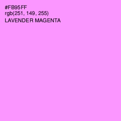 #FB95FF - Lavender Magenta Color Image