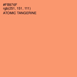 #FB976F - Atomic Tangerine Color Image