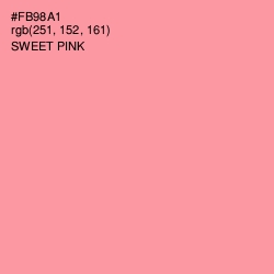 #FB98A1 - Sweet Pink Color Image