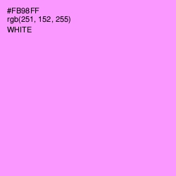 #FB98FF - Lavender Magenta Color Image