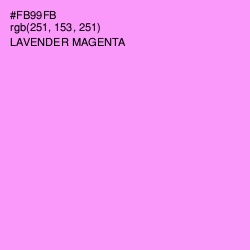 #FB99FB - Lavender Magenta Color Image