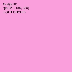 #FB9EDC - Light Orchid Color Image