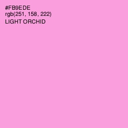 #FB9EDE - Light Orchid Color Image