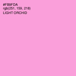 #FB9FDA - Light Orchid Color Image