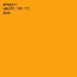 #FBA011 - Sun Color Image