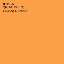 #FBA047 - Yellow Orange Color Image