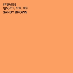 #FBA062 - Sandy brown Color Image