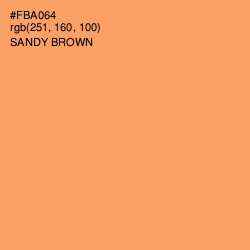 #FBA064 - Sandy brown Color Image