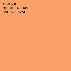 #FBA069 - Sandy brown Color Image