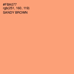 #FBA077 - Sandy brown Color Image