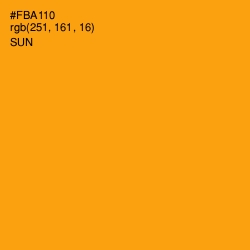 #FBA110 - Sun Color Image