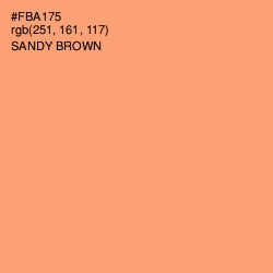 #FBA175 - Sandy brown Color Image