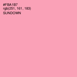 #FBA1B7 - Sundown Color Image