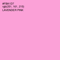 #FBA1D7 - Lavender Pink Color Image