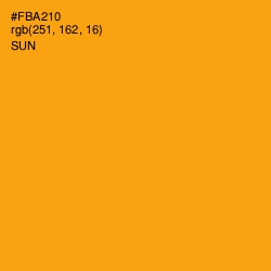 #FBA210 - Sun Color Image