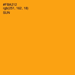 #FBA212 - Sun Color Image