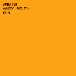 #FBA215 - Sun Color Image