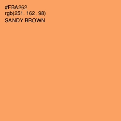 #FBA262 - Sandy brown Color Image